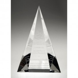 Peak Glass Award - 8 " with Logo