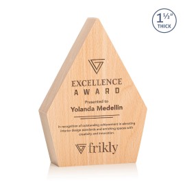 Leeds Award - Beechwood 7" with Logo  Leeds Award - Beechwood 7" with Logo