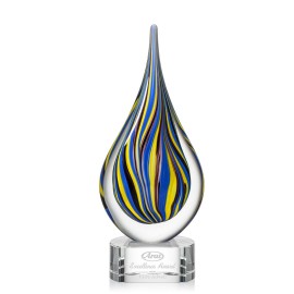Customized Calabria Award on Clear Base - 13"  Customized Calabria Award on Clear Base - 13"