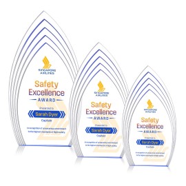 Customized Turello VividPrint Award - Blue
