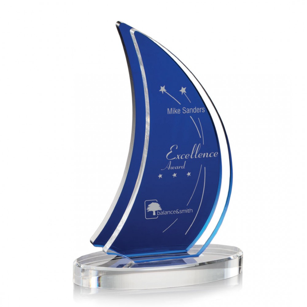 Personalized Matsuda Award - Acrylic/Blue 8"