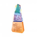 Promotional Creative Crystal Stand Trophy With Wooden Base