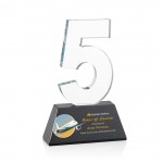 Customized VividPrint Award -Milestone/Black Single Digit