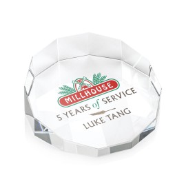 Personalized VividPrint Paperweight - Cloverdale 3-1/8"