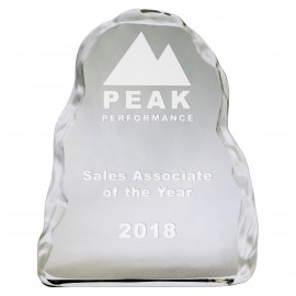 Optical Crystal Iceberg Vertical Award with Logo  Optical Crystal Iceberg Vertical Award with Logo