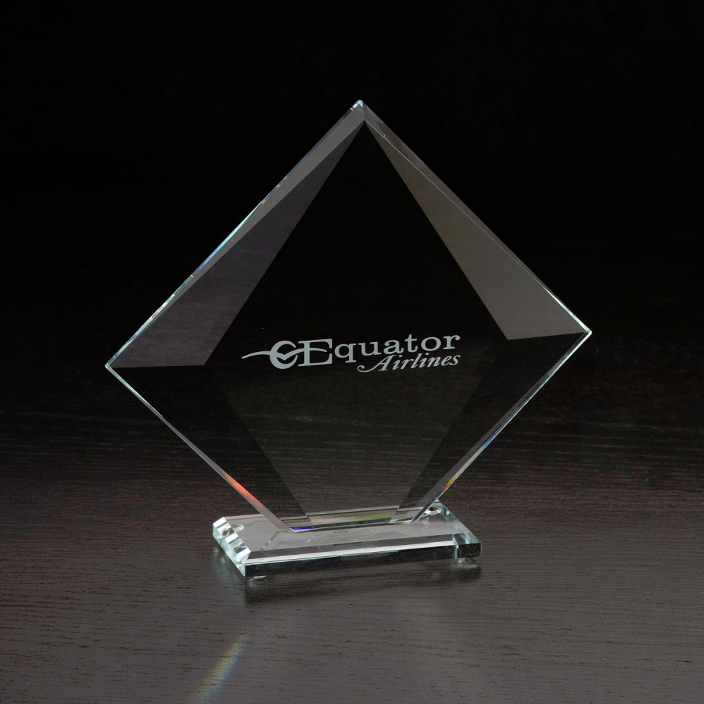 Vision Medium Glass Award with Logo Vision Medium Glass Award with Logo