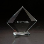 Vision Medium Glass Award with Logo