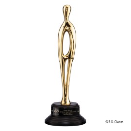 Promotional Contemporary Award on Ebony - 24K Gold 15"
