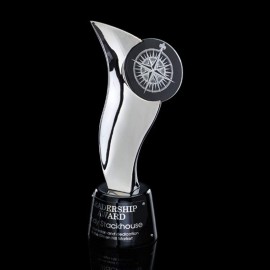 Custom Apotheosis Award - Silver/Black 11"  Custom Apotheosis Award - Silver/Black 11"