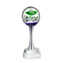 Aquarius Award on Willshire Base - 9" High with Logo  Aquarius Award on Willshire Base - 9" High with Logo