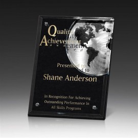 Silver Globe Award - Argent World with Logo