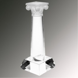 Column of Success Crystal Award with Logo