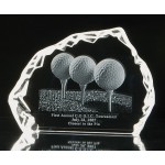 Promotional Iceberg Crystal Award (7"x5"x1")