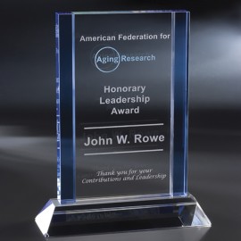 8" Carpinteria Crystal Award with Logo