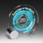 Customized Acrylic Award Silver Geo