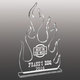 Small Custom Laser Etched Acrylic Award with Logo  Small Custom Laser Etched Acrylic Award with Logo