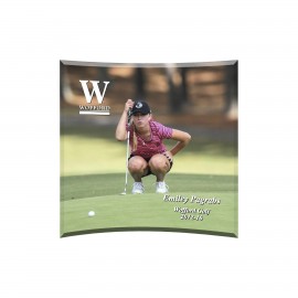 Logo Branded Curved Award Sublimated (7"x7")  Logo Branded Curved Award Sublimated (7"x7")