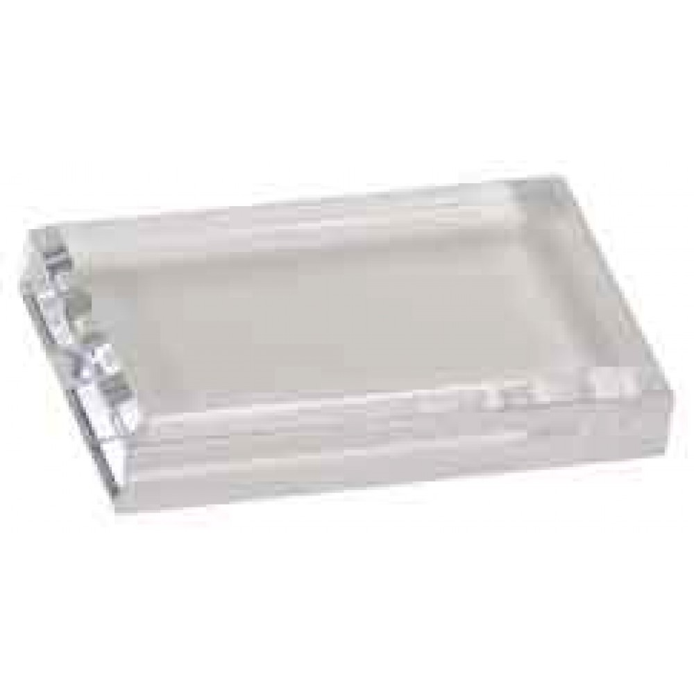 Logo Imprinted 4" x 2 1/2" Clear Acrylic Paperweight Logo Imprinted 4" x 2 1/2" Clear Acrylic Paperweight
