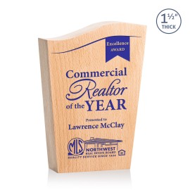 Woburn Award - Beechwood/One Color 7" with Logo