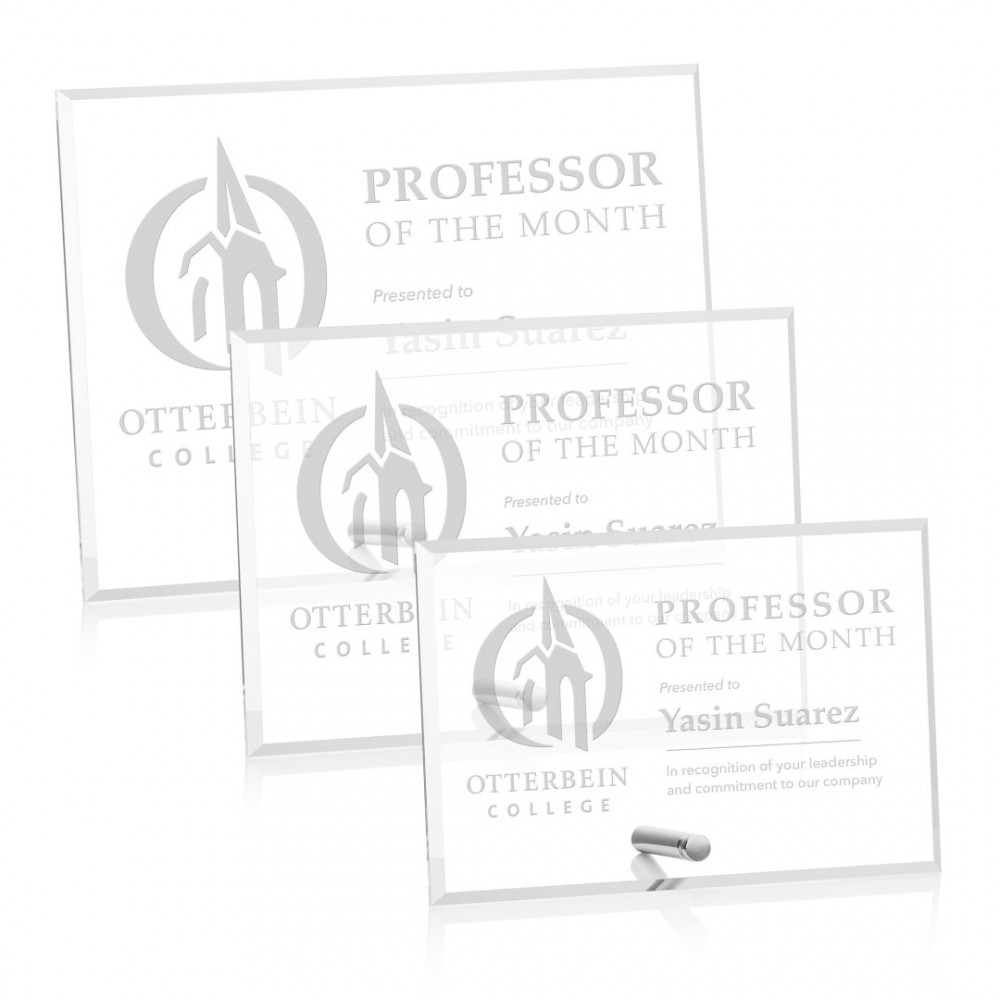 Customized Polaris Rectangle (H) Award - Silver