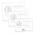 Customized Polaris Rectangle (H) Award - Silver