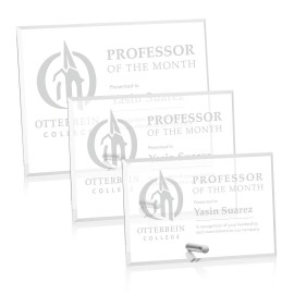 Customized Polaris Rectangle (H) Award - Silver
