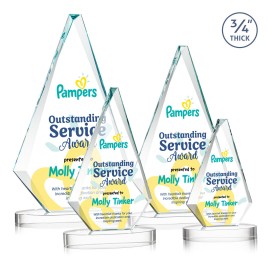 Windsor VividPrint Award on Alberton Base - Starfire with Logo