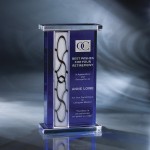 10" Newport Crystal Award Laser-etched