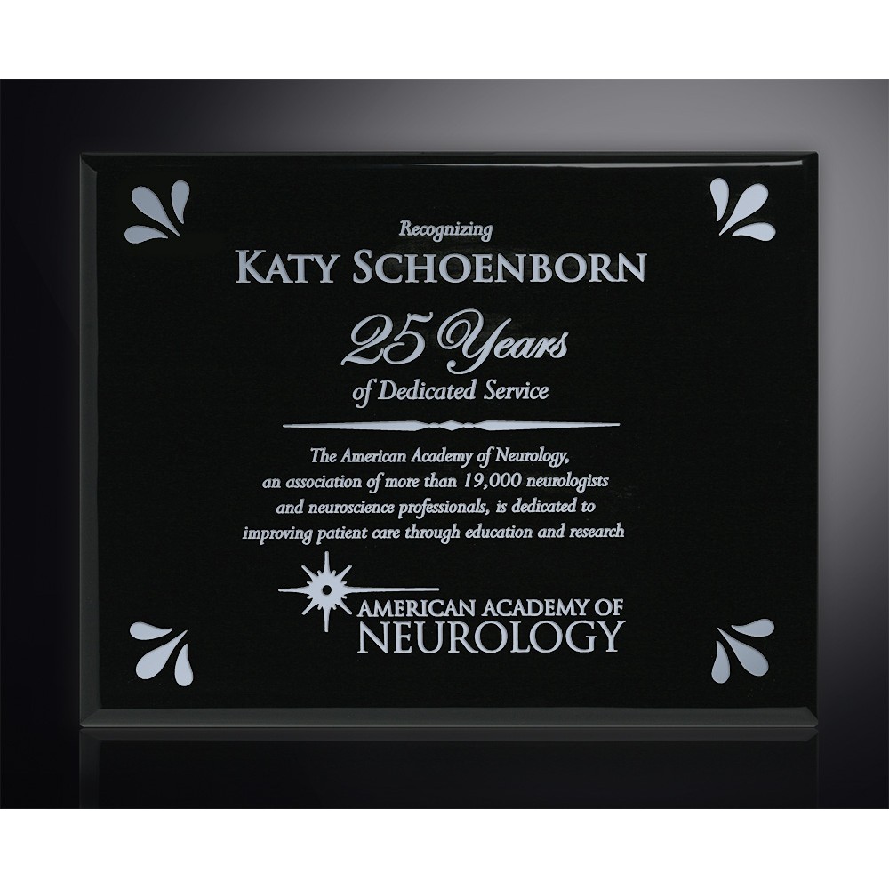 Aberdeen Black Laser Plaque 12" x 15" with Logo Aberdeen Black Laser Plaque 12" x 15" with Logo