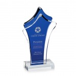 Personalized Tonga Award - Acrylic/Blue 8"