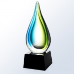 Custom Etched Tropic Drop Award