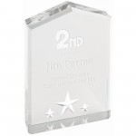 Custom Etched 5" Silver Star Point Acrylic