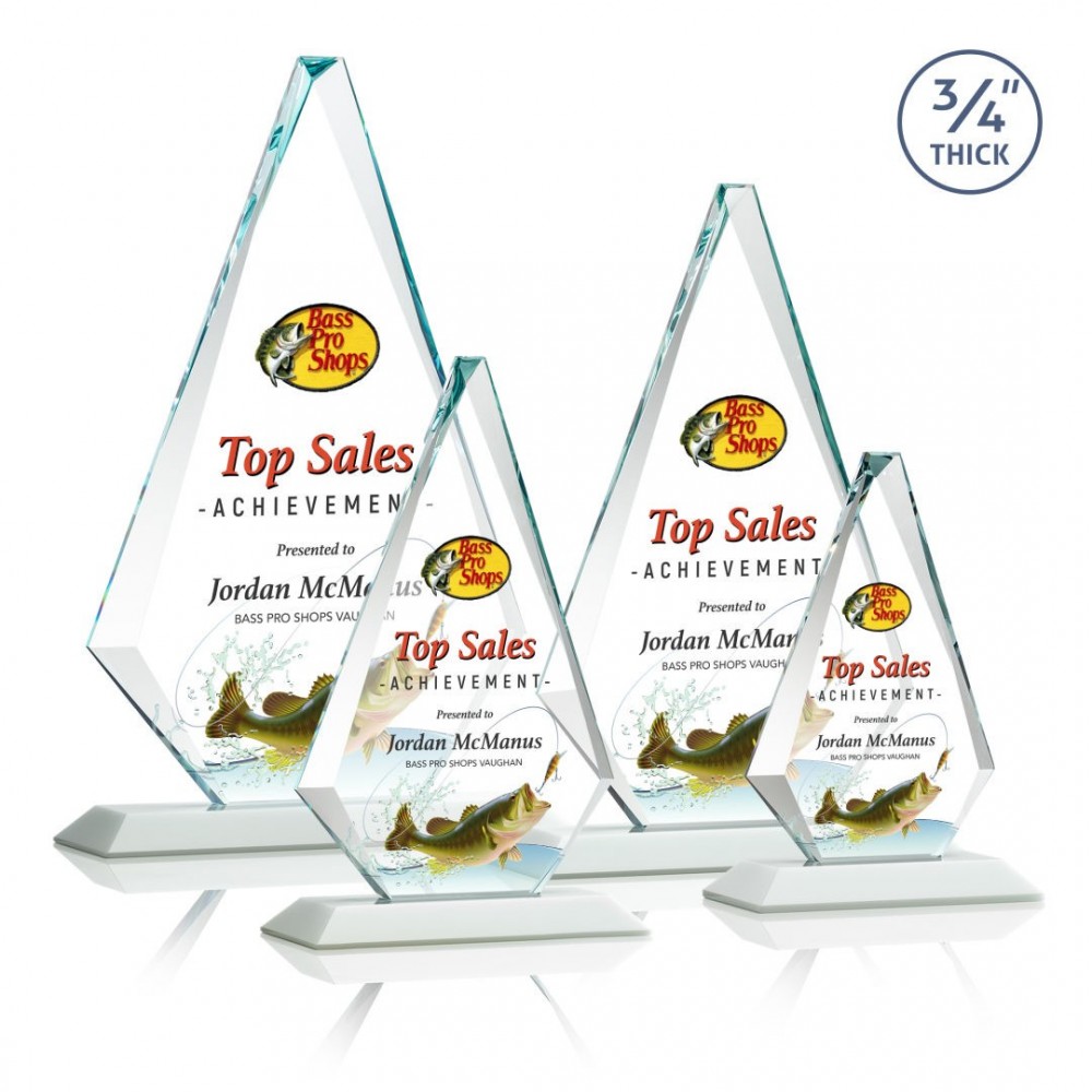 Personalized Windsor VividPrint Award - White