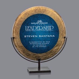 Baldridge Award - Gold/Blue 18" H with Logo  Baldridge Award - Gold/Blue 18" H with Logo