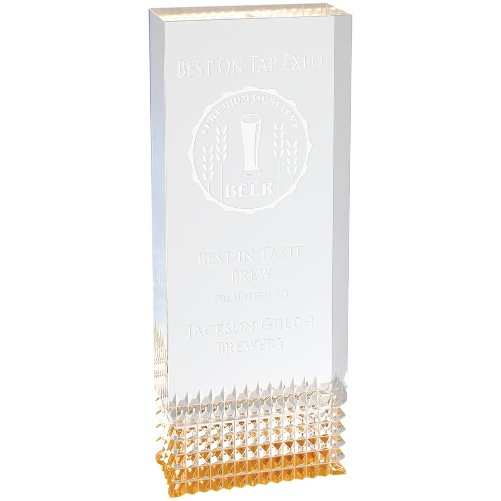 3" x 8" Gold Tribute Acrylic Custom Etched 3" x 8" Gold Tribute Acrylic Custom Etched