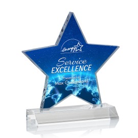 Customized VividPrint Award - Nelson Star 6"  Customized VividPrint Award - Nelson Star 6"