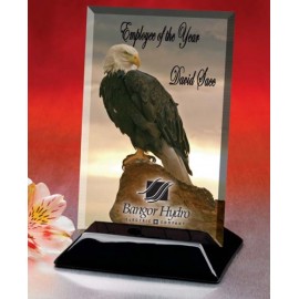 Beveled Rectangular Award (5"x7") with Logo  Beveled Rectangular Award (5"x7") with Logo