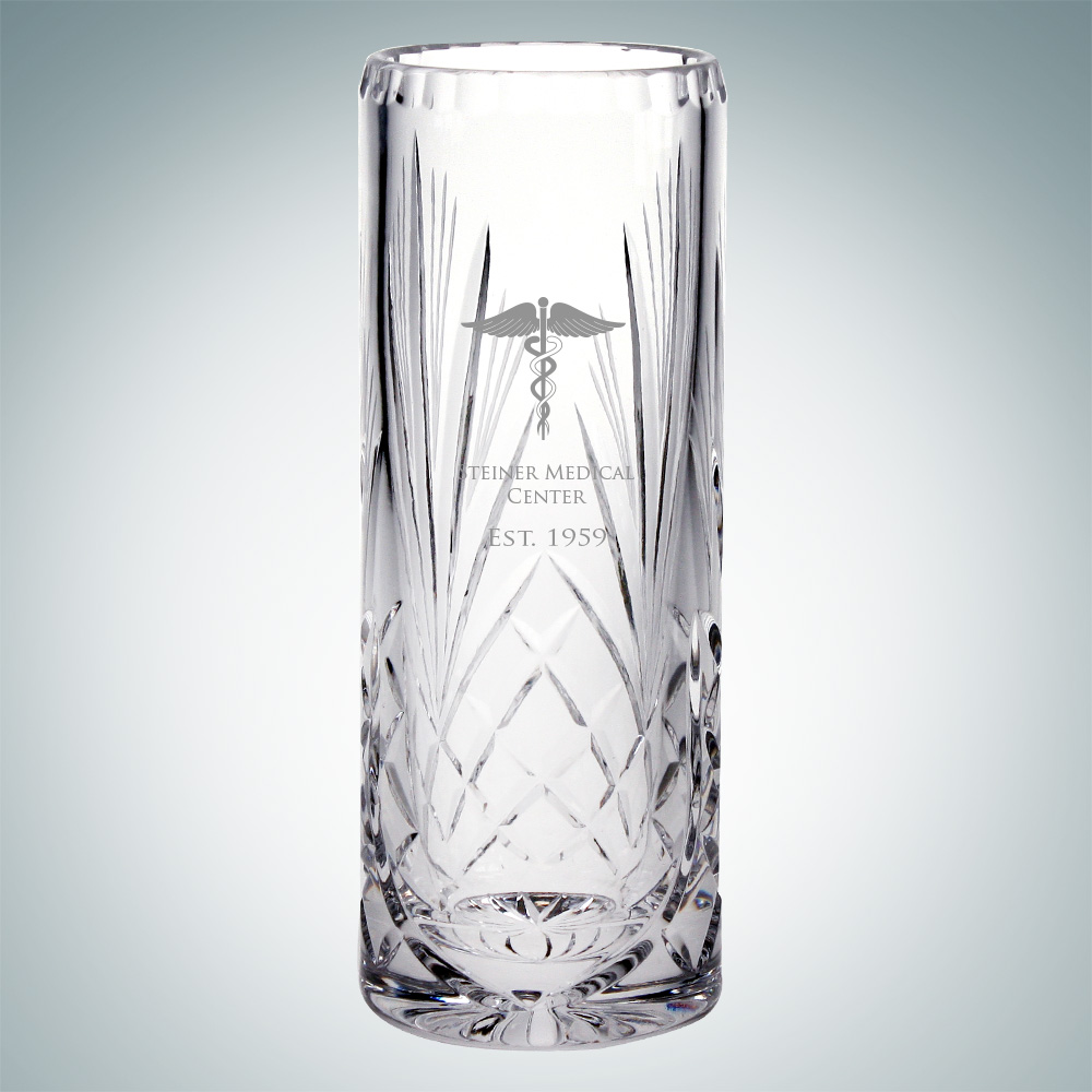 Laser-etched Serenity Cylinder Vase (Small) Laser-etched Serenity Cylinder Vase (Small)
