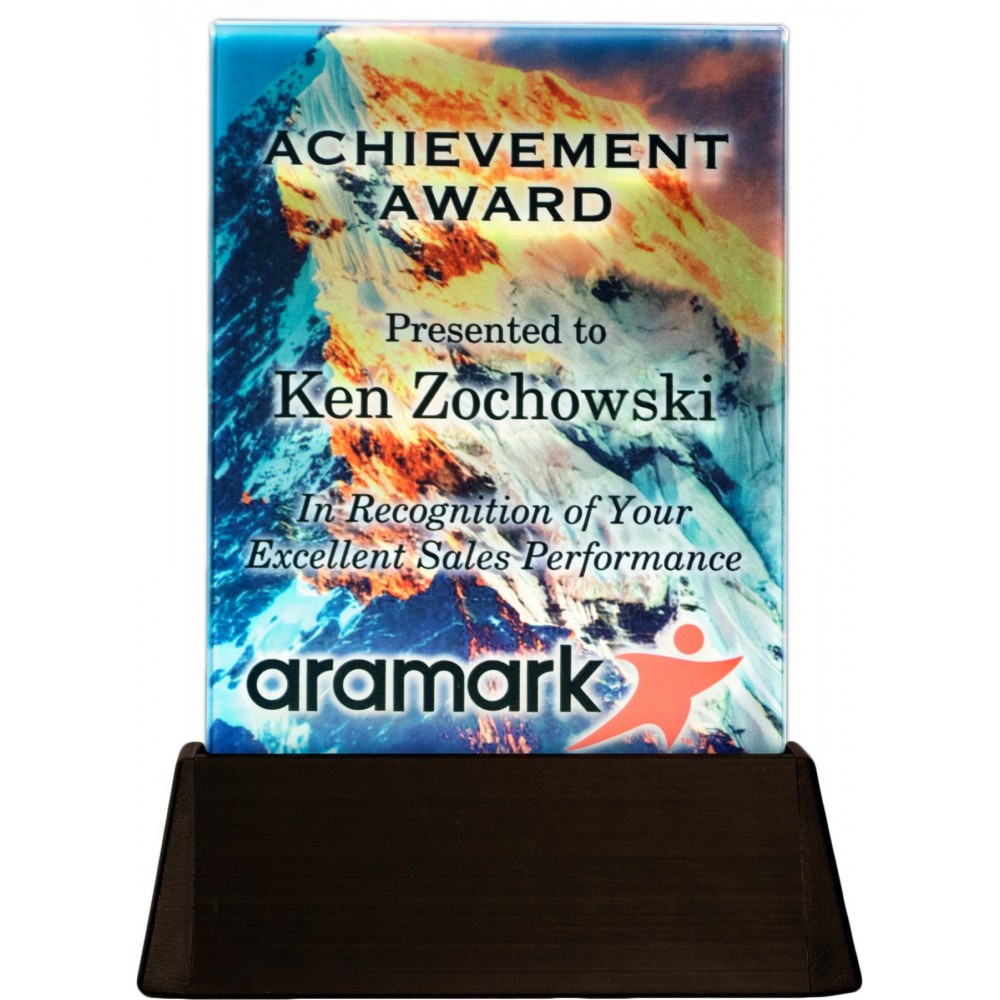 Lighted Statement Award (6"x8") with Logo