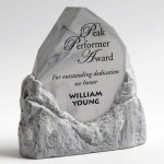 Personalized Butte Award - Stonecast Carrara 6"