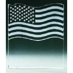 Custom 4.4" x 5" - Acrylic Flag Award