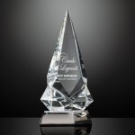 Exalt Award - Optical/Silver 11" with Logo