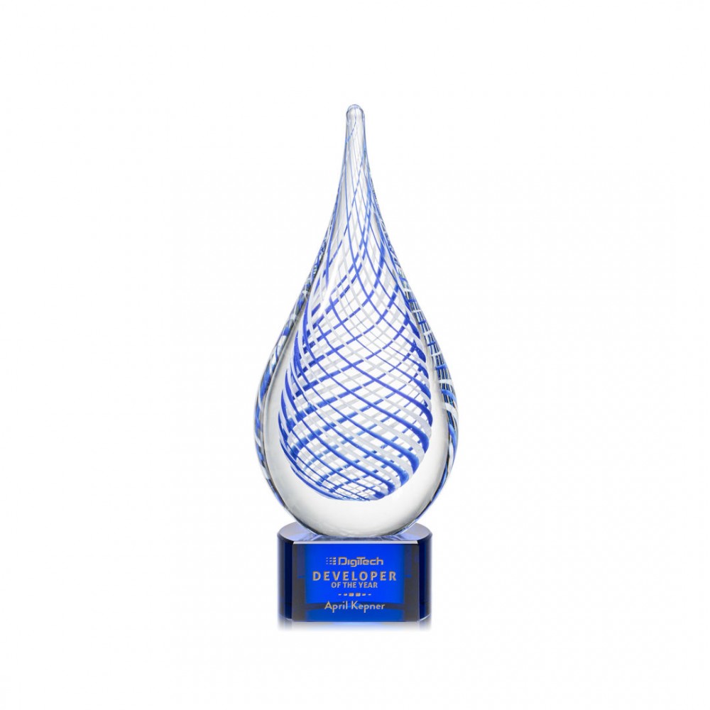 Kentwood Award on Paragon Blue - 9" with Logo