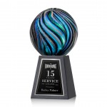 Malton Award on Tall Marble - 4" Diam with Logo