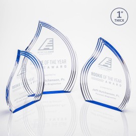 Tidworth Flame Award - Blue with Logo