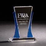 Majestic Cobalt Optically Perfect Award with Logo