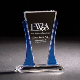 Majestic Cobalt Optically Perfect Award with Logo  Majestic Cobalt Optically Perfect Award with Logo