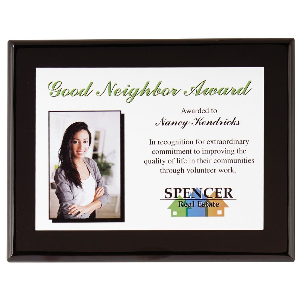 Onyx Small Plaque Award Custom Etched Onyx Small Plaque Award Custom Etched