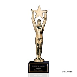 Star Achievement (M) - Gold/Marble 10" with Logo  Star Achievement (M) - Gold/Marble 10" with Logo