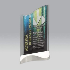 Tidal Award - Acrylic/Pewter 10" with Logo  Tidal Award - Acrylic/Pewter 10" with Logo